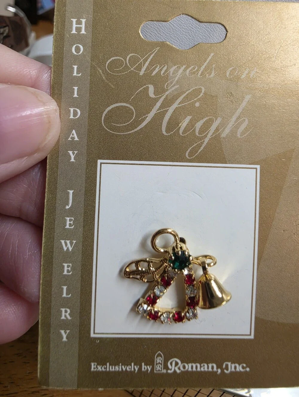 Vintage 2001 Roman Inc Angels  Christmas Pins Set Of 2 New Old Stock